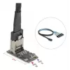 DELOCK vidinė M.2 į Mini‑SAS adapterio kortelė 64260, M.2 pagrindinė, Mini‑SAS išvestis, JMicron JMB585, juoda, LED