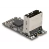 DELOCK vidinė M.2 į Mini‑SAS adapterio kortelė 64260, M.2 pagrindinė, Mini‑SAS išvestis, JMicron JMB585, juoda, LED