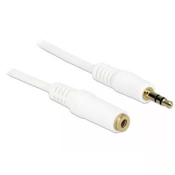 Audio kabelis 3,5 mm lizdas – kištukas DeLOCK 83765 1 m baltas