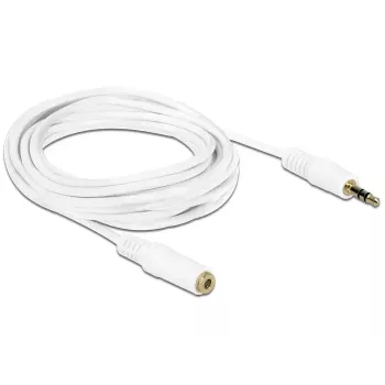 Garso ilginimo laidas 3,5 mm M-F DeLOCK 83769 3 m Baltas