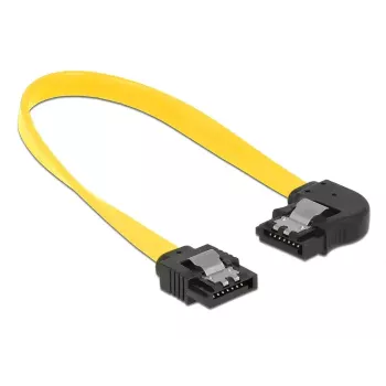 SATA kabelis DeLOCK 83958 0.2 m SATA 7-pin juodas geltonas