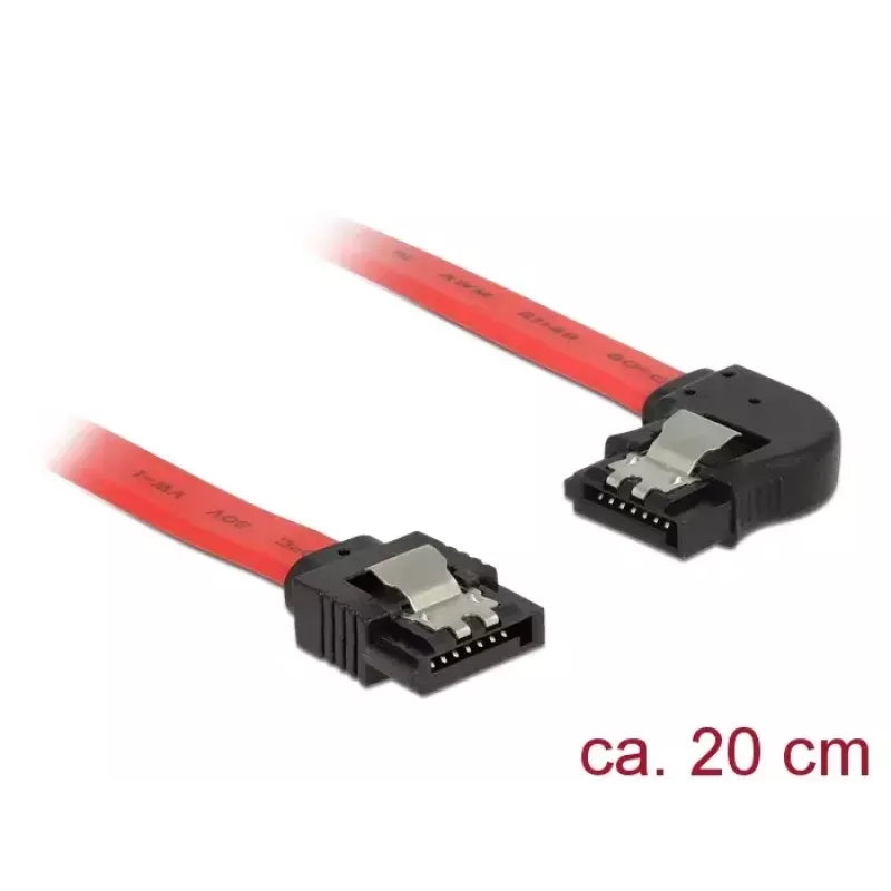 SATA laidas DeLOCK 83962 0.2 m SATA 7 kontaktų raudonas