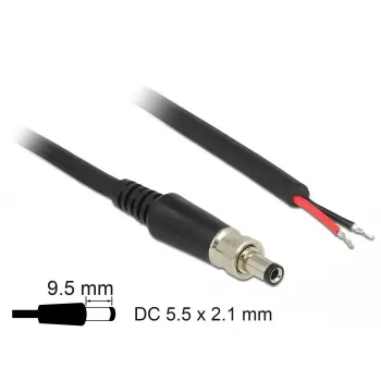 Maitinimo laidas DeLOCK 89907 juodas 0,95 m