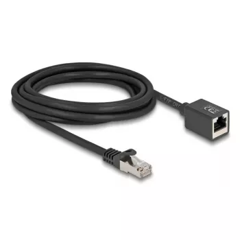 Tinklo kabelis DeLOCK 90317 RJ-45 Cat6a 3 m Juodas