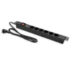 QOLTEC PDU 16A 6xSCHUKO 1.8m maitinimo skirstytuvas RACK 19 1U