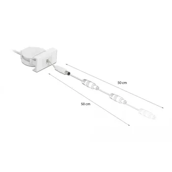 DeLOCK Easy 45 modulis 81377 – Įtraukiamas maitinimo laidas 5.5x2.1 mm DC