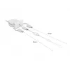 Laidas DeLOCK Easy 45 modulinis USB 2.0 3 in 1 ištraukiamas 0,5 m