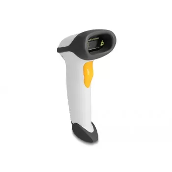 DeLOCK USB brūkšninių kodų skaitytuvas 1D lazerinis šviesiai pilkas rankinis laidinis RJ-50