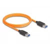DeLOCK USB kabelis USB Type-A kištukas į USB Type-A kištuką 1 m 5 Gbps oranžinis