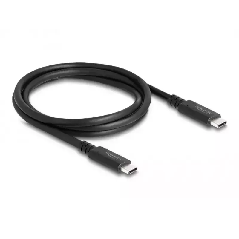 DeLOCK USB4 40 Gbps koaksialinis laidas 1,2 m USB PD 3.1 240 W