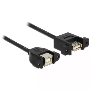 USB kabelis DeLOCK 1m USB 2.0-A / USB 2.0-B juodas