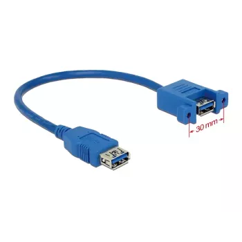 USB laidas DeLOCK 0,25 m 2xUSB 3.0-A