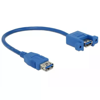 USB laidas DeLOCK 0,25 m 2xUSB 3.0-A