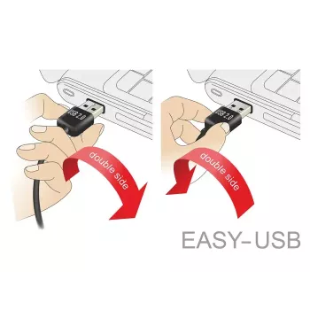 USB kabelis DeLOCK 84806 USB 2.0 0,5 m USB A Micro-USB B baltas