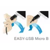 USB kabelis DeLOCK 84806 USB 2.0 0,5 m USB A Micro-USB B baltas
