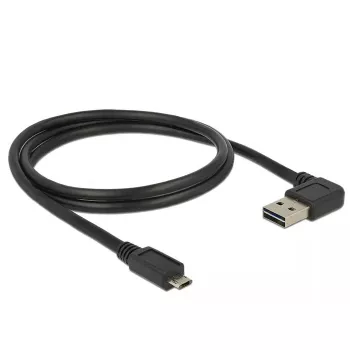 USB kabelis DeLOCK 85165 USB 2.0 1m USB A Micro-USB B juodas