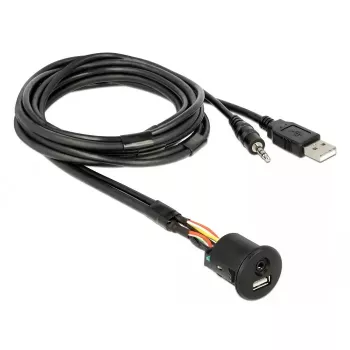 USB laidas DeLOCK 85718 1,5 m USB A juodas