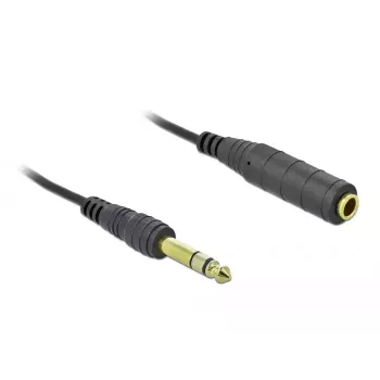 Audio kabelis DeLOCK 85938 2 m 6,35 mm juodas