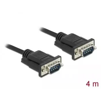 RS-232 serijinis kabelis DeLOCK 86618 juodas 4 m
