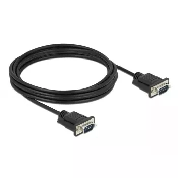 RS-232 serijinis kabelis DeLOCK 86618 juodas 4 m