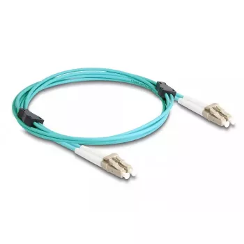 DeLOCK Fiber Optical Cable LC Duplex to LC Duplex OM3 2m