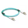 DeLOCK Fiber Optical Cable LC Duplex to LC Duplex OM3 2m
