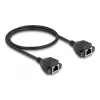 DeLOCK RJ50 prailginimo laidas moteriškas–moteriškas S/FTP 0,5 m juodas