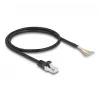 DeLOCK RJ50 (vyriškas) – atviri galai S/FTP 0,5 m juoda