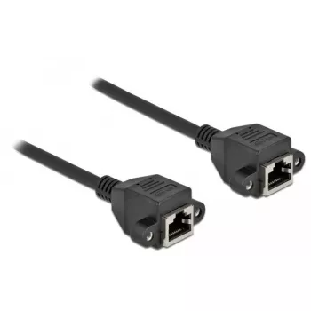 Prailginimo laidas DeLOCK Cat.6A 3m juodas