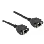 Prailginimo laidas DeLOCK Cat.6A 3m juodas