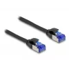 Tinklo kabelis DeLOCK RJ45 Cat.6A S/FTP Slim 2m Juodas