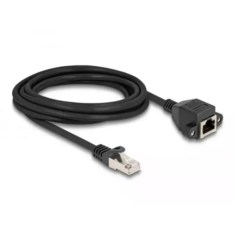 DeLOCK RJ50 ilginimo kabelis kištukas-lizdas S/FTP 3 m juodas