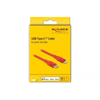 Duomenų ir įkrovimo laidas USB Type-C – Lightning DeLOCK 86634