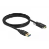 USB laidas DeLOCK 84017 1,5 m USB 3.2 Gen 1 USB-A USB-C juodas