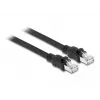 Tinklo kabelis DeLOCK RJ45 Cat.6A F/UTP 3m Juodas