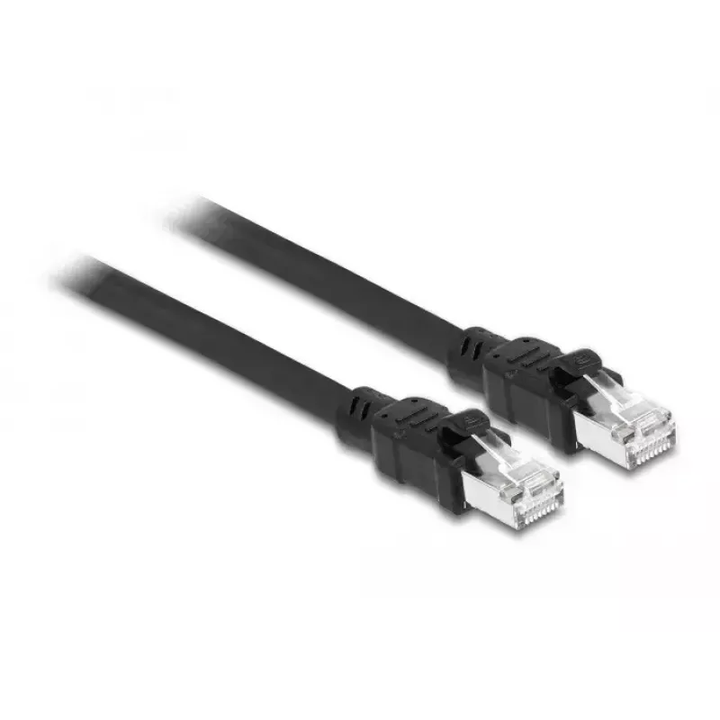 Tinklo kabelis DeLOCK RJ45 Cat.6A F/UTP 3m Juodas