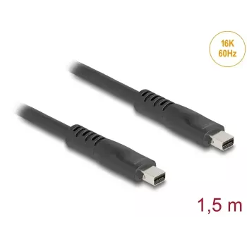 DeLOCK Mini DisplayPort kabelis 1,5 m Mini DisplayPort juodas 81177