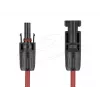 Laidas DELOCK 90973 DL4 saulės energijai 6 mm² 1 m raudonas/juodas patinas-patelė 1000 V DC