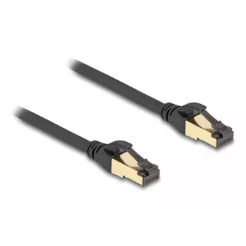 Tinklo kabelis DeLOCK RJ45 Cat.6A vyras-vyras S/FTP 0,5 m juodas