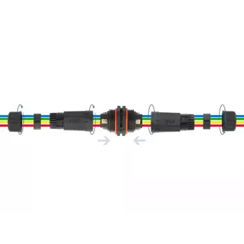 Tiesioginis elektros laidų jungiklis DELOCK 86914 85–260 V juodas 25×114 mm 1 vnt.