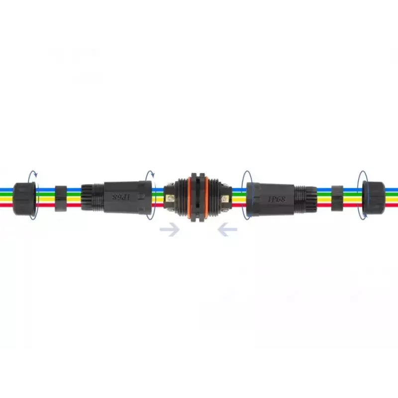 Tiesioginis elektros laidų jungiklis DELOCK 86914 85–260 V juodas 25×114 mm 1 vnt.