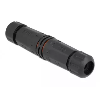 Tiesioginis elektros laidų jungiklis DELOCK 86914 85–260 V juodas 25×114 mm 1 vnt.