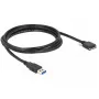 USB laidas DeLOCK 2m USB 3.0 USB 3.2 Gen 1 Micro-USB B juodas