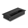Kabelių pravedimo įdėklas DELOCK 66856, 80×160×28 mm, juodas, 1 vnt.