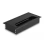 Kabelių pravedimo įdėklas DELOCK 66856, 80×160×28 mm, juodas, 1 vnt.