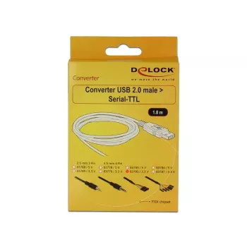 USB kabelis DeLOCK 1,8 m USB 2.0-A / TTL 6 kontaktų juodas