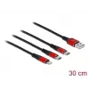 USB įkrovimo laidas 3 in 1 DeLOCK 86708