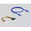 DeLOCK 41430 PCI Express x1 į x16 lankstusis adapteris (riser card) su 60 cm kabeliu