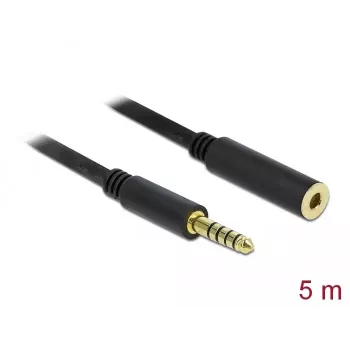 Audio kabelis DeLOCK 85799 5m 4.4mm juodas