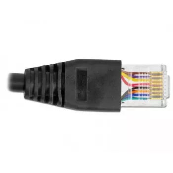 Serialinis jungiamasis kabelis DeLOCK 64158 USB 2.0 Type-A į RS-232 RJ45 25 cm juodas